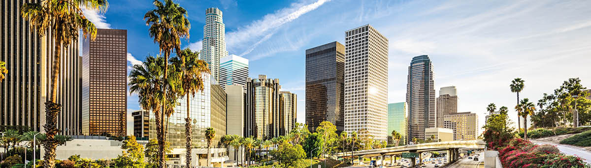 Los Angeles, California, USA downtown cityscape 