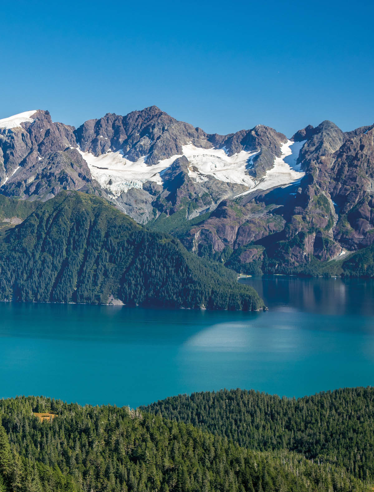 Ressurection bay and surrounding mountains, Seward, Alaska
