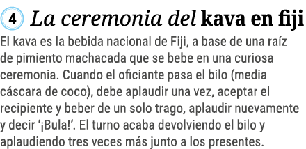  La ceremonia del kava en fiji El kava es la bebida nacional de Fiji, a base de una raíz de pimiento machacada que se   
