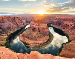 Horseshoe Bend At Sunset - Colorado River, Arizona